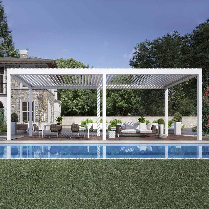 Outdoor Furniture Metal - Anodized Swimming Pool Aluminum Alloy Pavilion