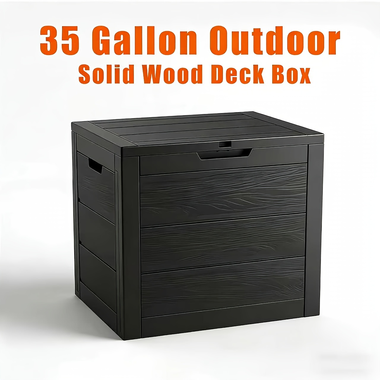 Outdoor Furniture Heavy - 35 Gallon Large Outdoor Resin Storage