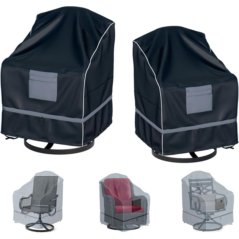 Outdoor Furniture Heavy - Outdoor Swivel Recliner Cover, Waterproof Heavy