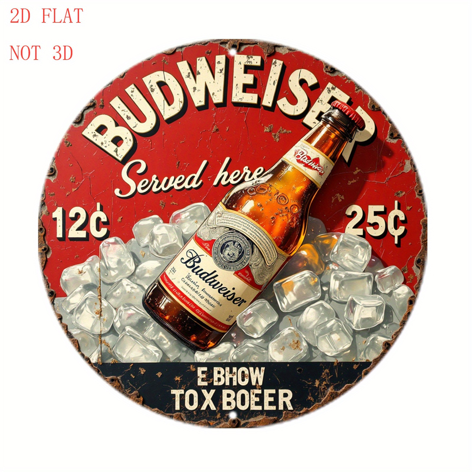 1pc Vintage Beer Logo Metal Wa - Outdoor Furniture Metal ulasan dan harga