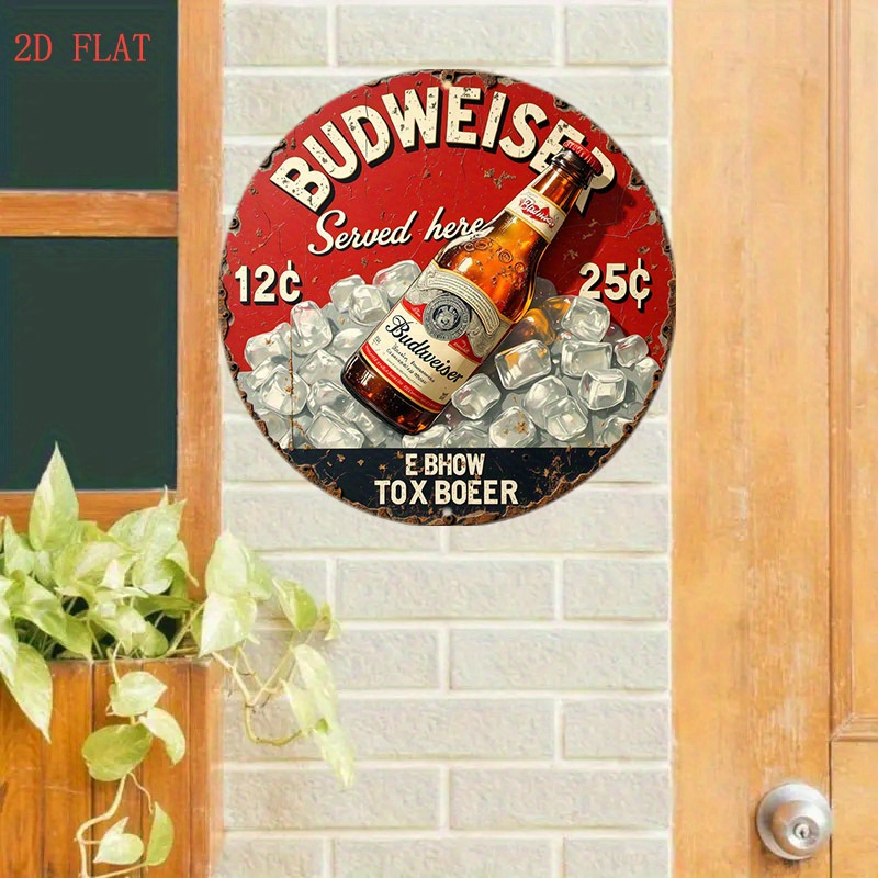 1pc Vintage Beer Logo Metal Wa - Outdoor Furniture Metal ulasan dan harga