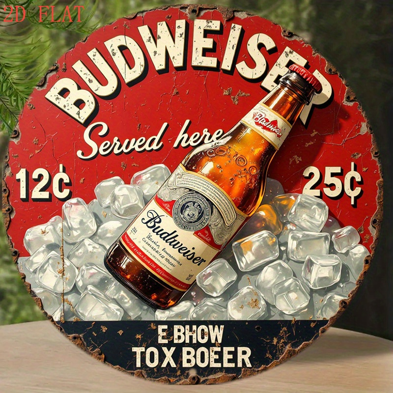 1pc Vintage Beer Logo Metal Wa - Outdoor Furniture Metal ulasan dan harga