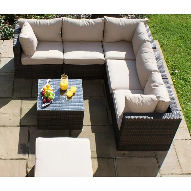 6 Seater Small Garden Sectiona - Outdoor Furniture Small ulasan dan harga