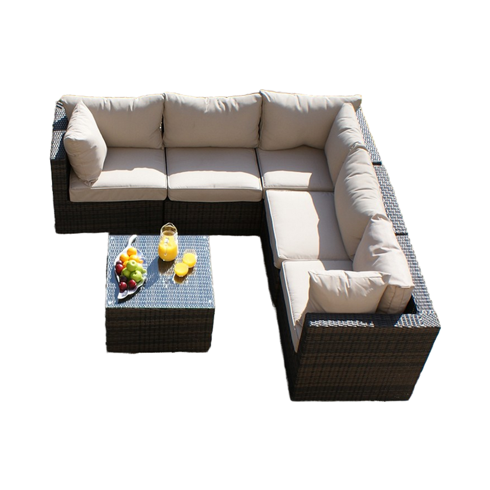 6 Seater Small Garden Sectiona - Outdoor Furniture Small ulasan dan harga