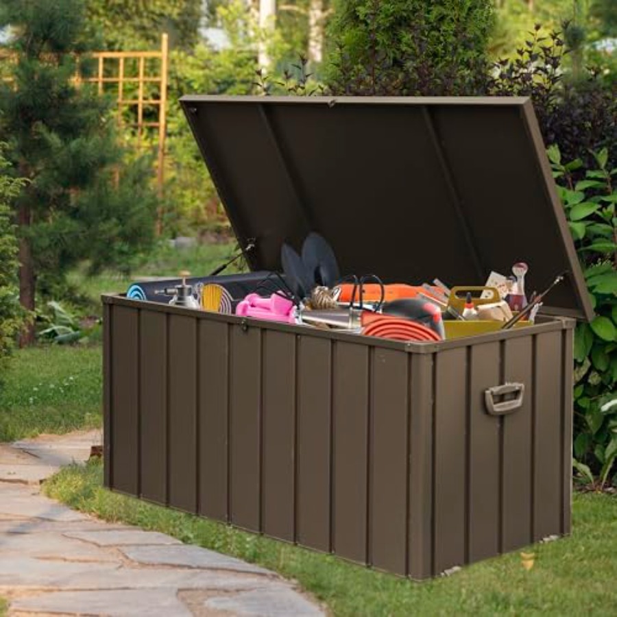 160 Gallon Deck Box Outdoor St - Outdoor Furniture With Storage For Cushions ulasan dan harga