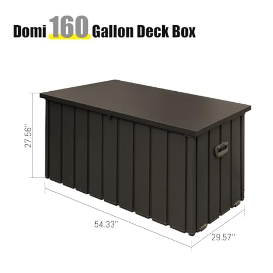 160 Gallon Deck Box Outdoor St - Outdoor Furniture With Storage For Cushions ulasan dan harga