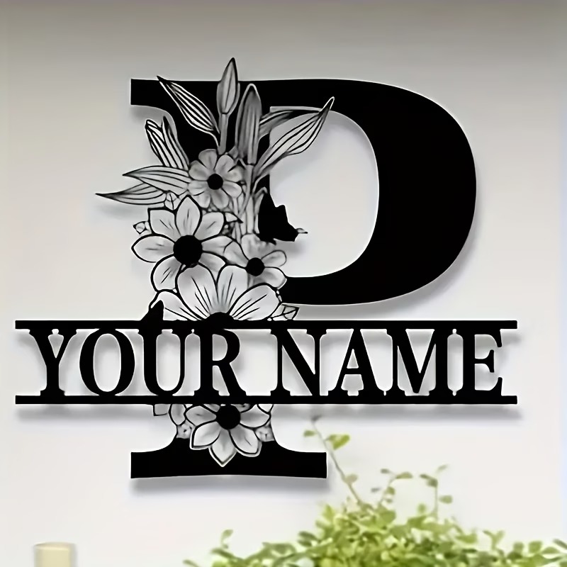 Custom Surname Metal Sign, Cou - Outdoor Furniture Metal ulasan dan harga