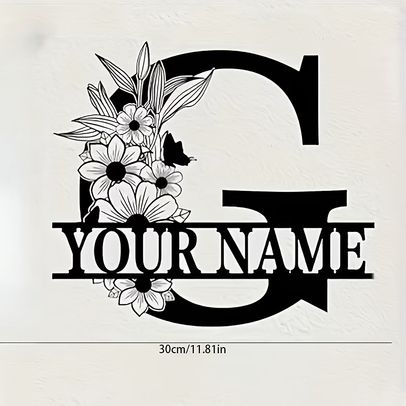 Custom Surname Metal Sign, Cou - Outdoor Furniture Metal ulasan dan harga