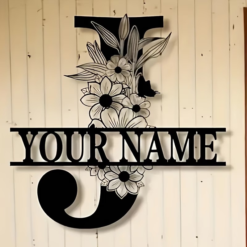 Custom Surname Metal Sign, Cou - Outdoor Furniture Metal ulasan dan harga