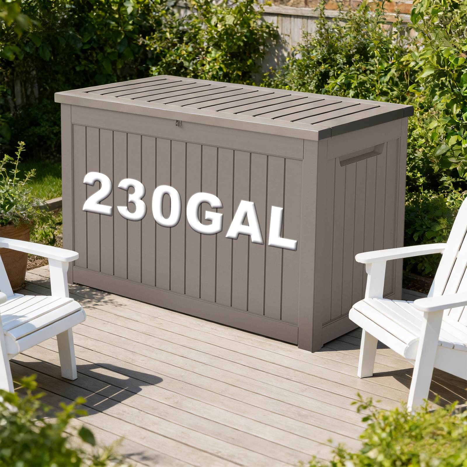 230GAL Gallon Waterproof Large - Outdoor Furniture With Storage For Cushions ulasan dan harga