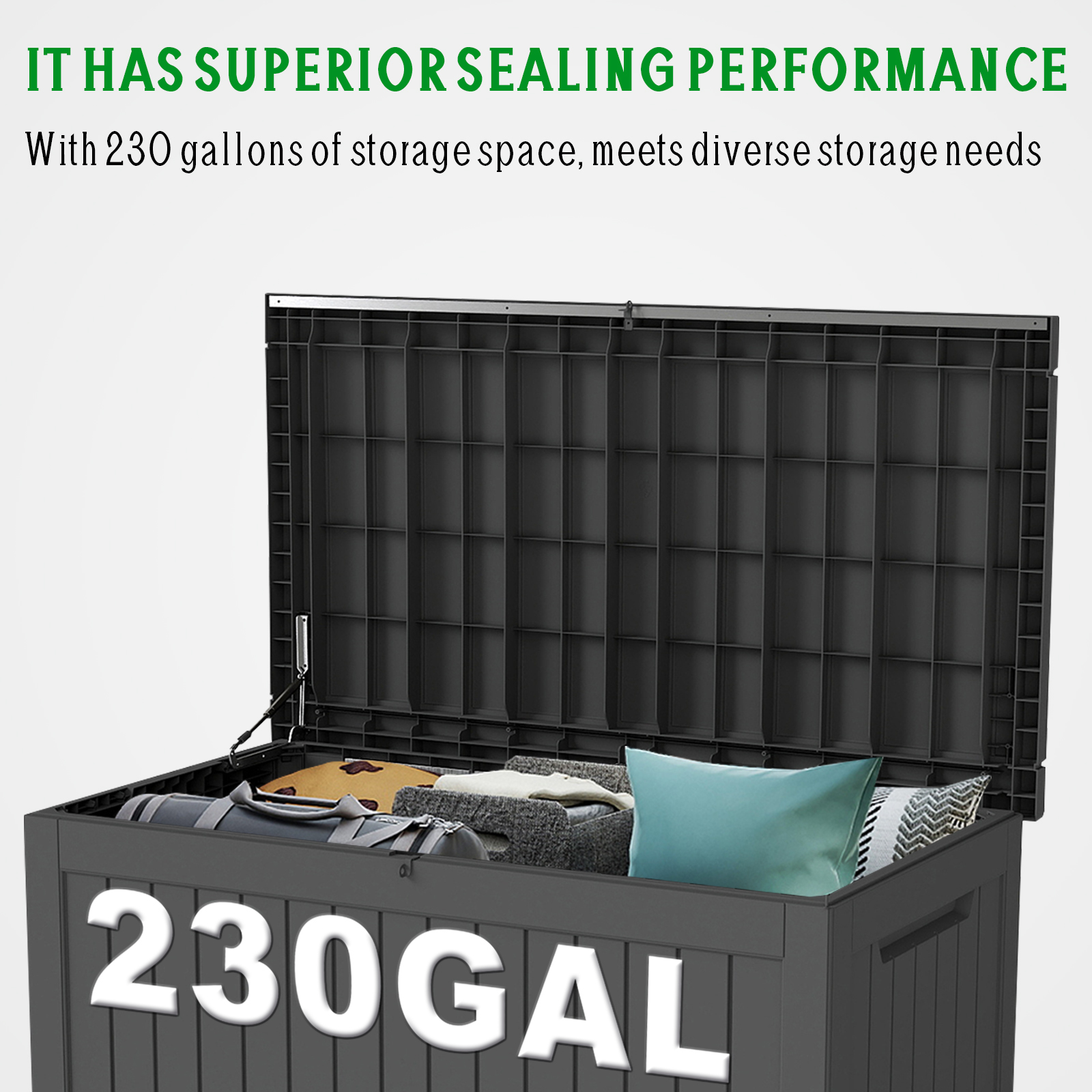 230GAL Gallon Waterproof Large - Outdoor Furniture With Storage For Cushions ulasan dan harga