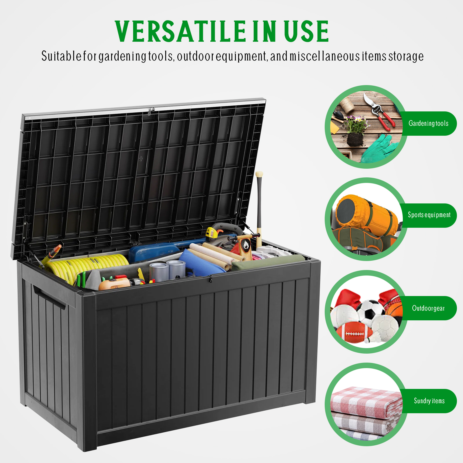 230GAL Gallon Waterproof Large - Outdoor Furniture With Storage For Cushions ulasan dan harga