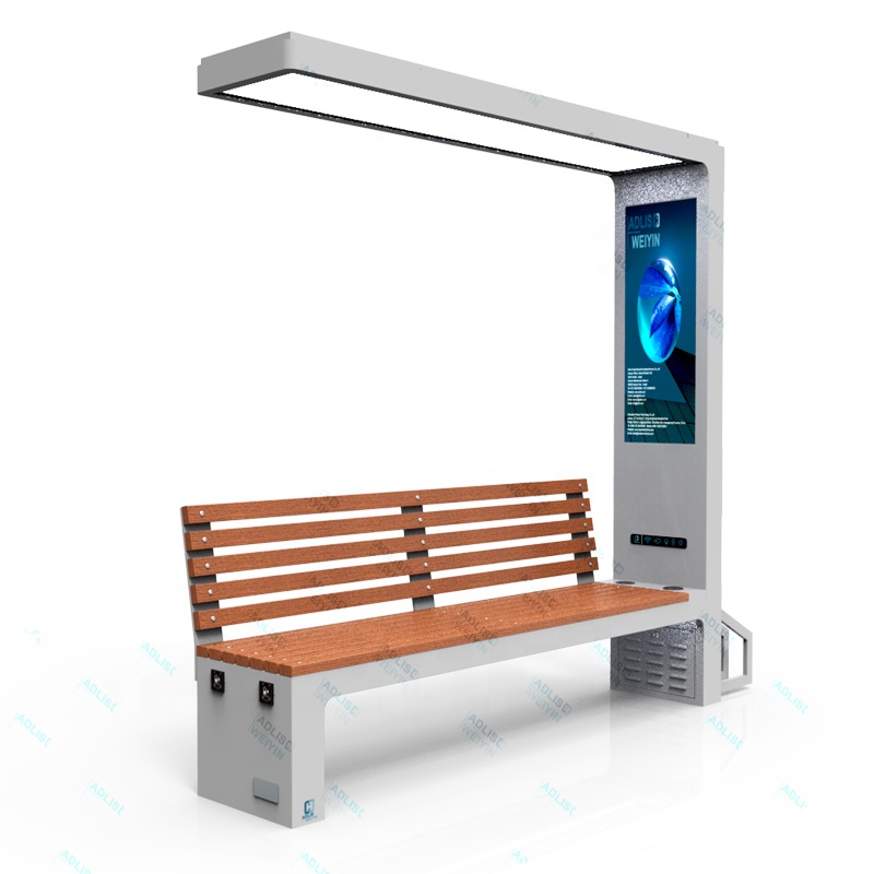 Urban Modern Smart Solar Cell  - Outdoor Furniture Bench ulasan dan harga