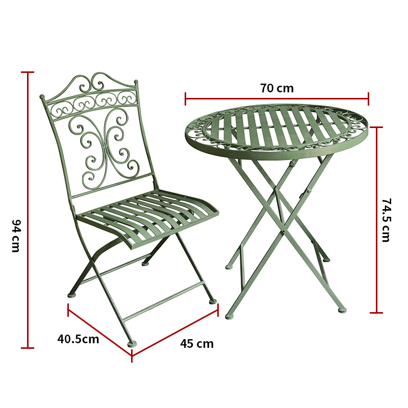Outdoor table and chair three- - Outdoor Furniture Small ulasan dan harga