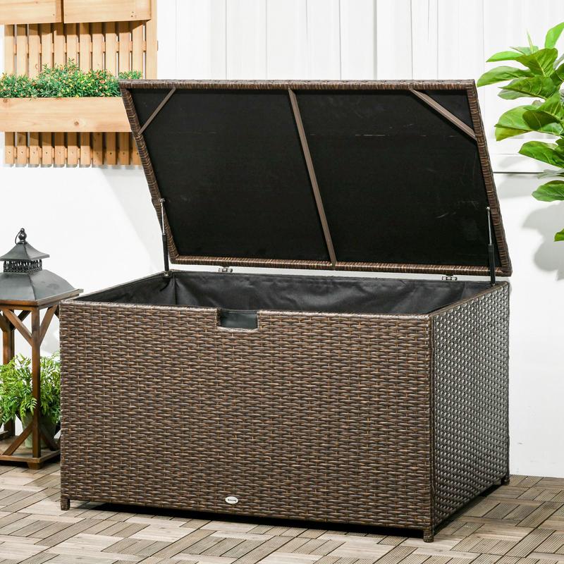 113 Gallon Outdoor Storage Box - Outdoor Furniture With Storage For Cushions ulasan dan harga