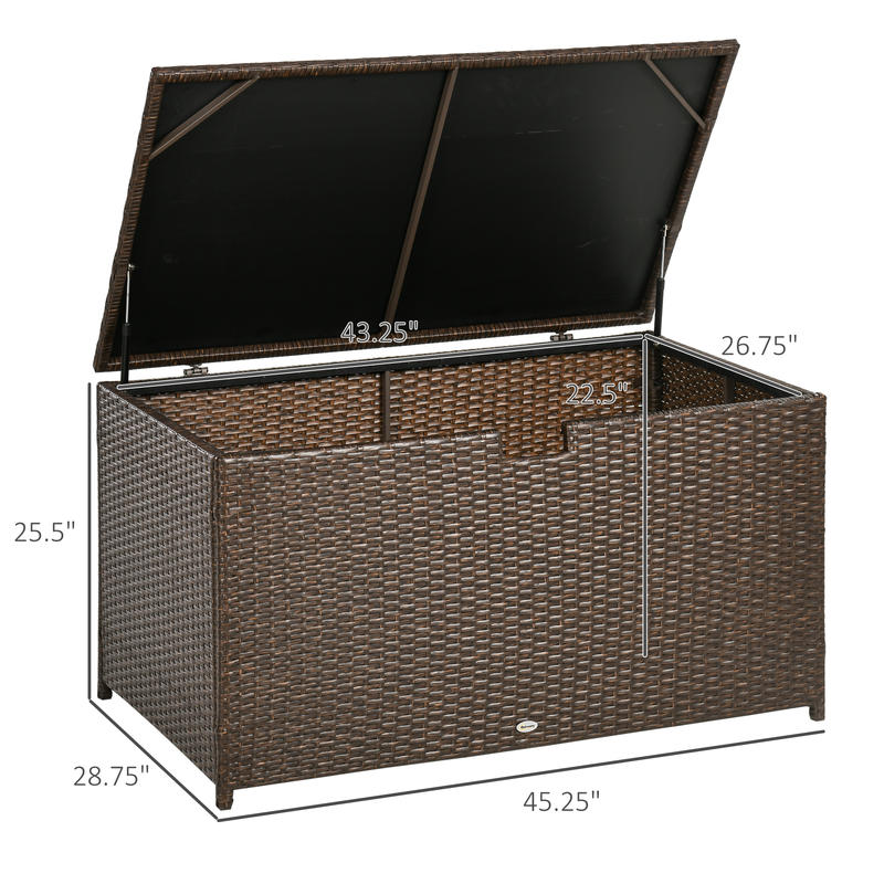 113 Gallon Outdoor Storage Box - Outdoor Furniture With Storage For Cushions ulasan dan harga