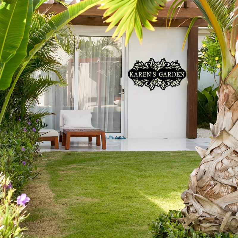 Custom Metal Art Sign with Nam - Outdoor Furniture Metal ulasan dan harga