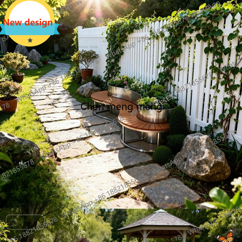 D80 Stainless Steel Flower Box - Outdoor Furniture Bench ulasan dan harga