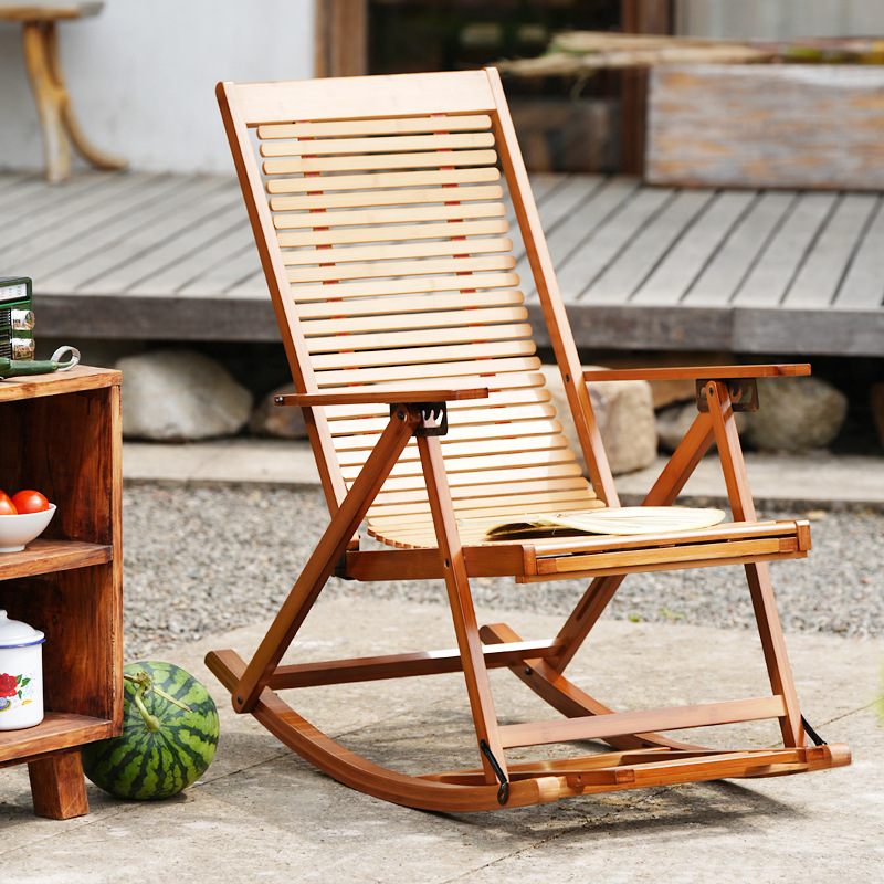 Foldable Rocking Recliner Chai - Outdoor Furniture Bench ulasan dan harga