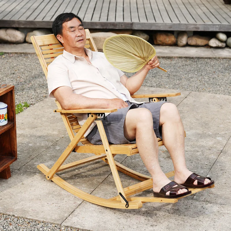 Foldable Rocking Recliner Chai - Outdoor Furniture Bench ulasan dan harga