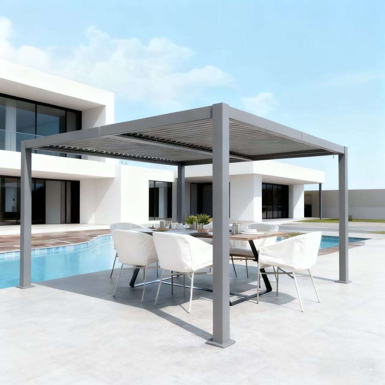 Villa Fashion Outdoor Sun Prot - Outdoor Furniture Metal ulasan dan harga
