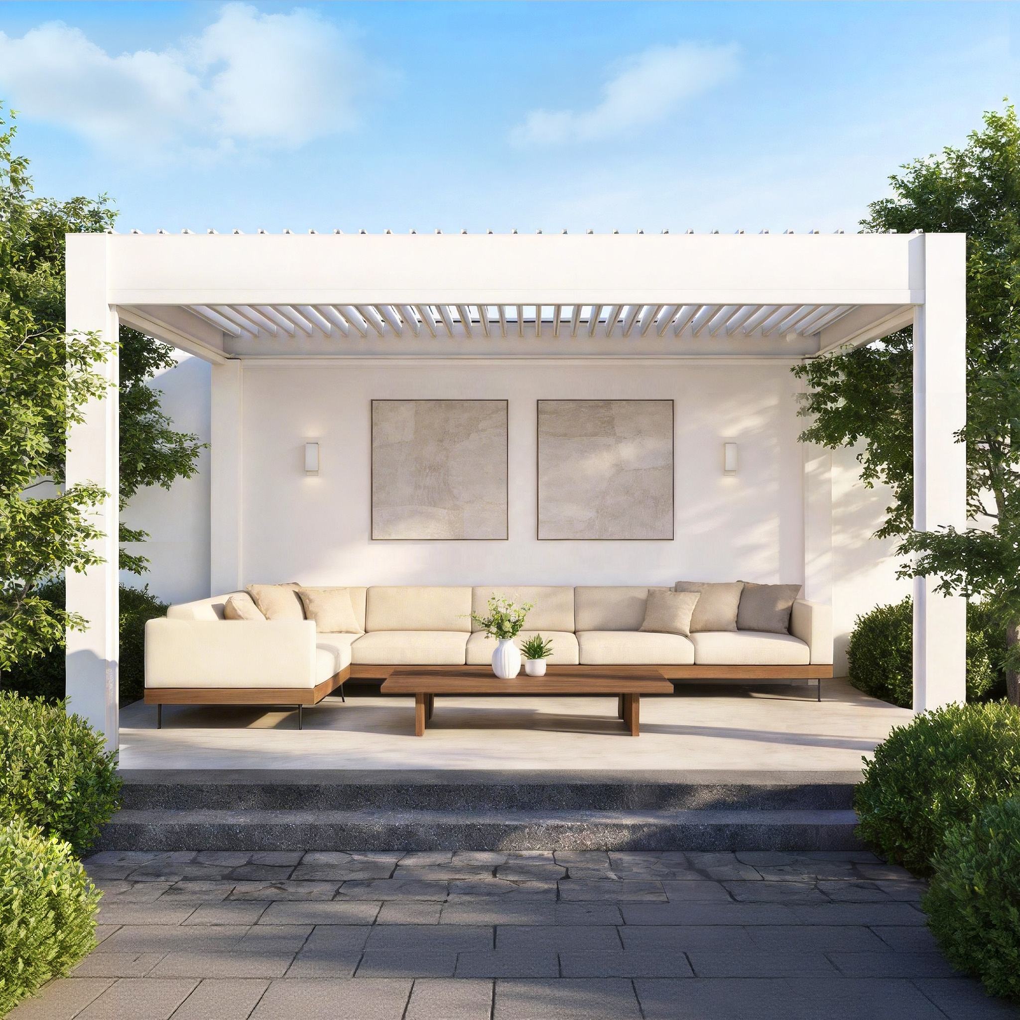 Villa Fashion Outdoor Sun Prot - Outdoor Furniture Metal ulasan dan harga