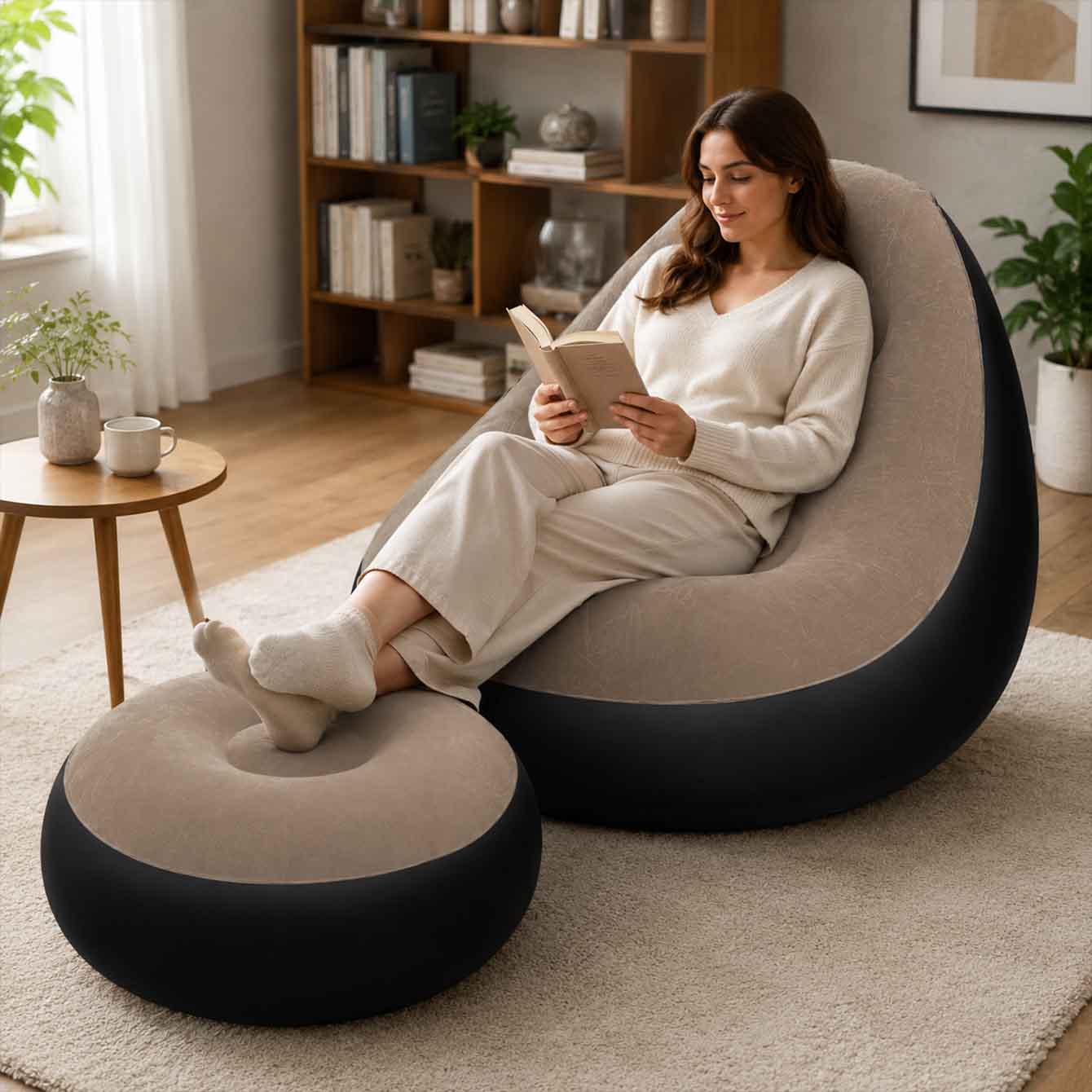 Inflatable Chair for Adults,Po - Outdoor Furniture Small ulasan dan harga