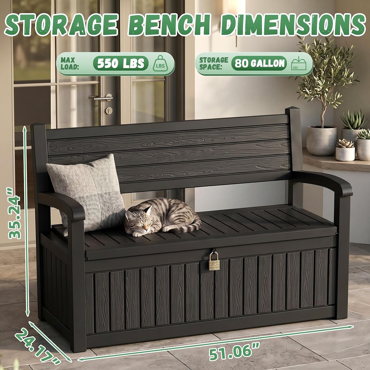 Large Outdoor Storage Bench De - Outdoor Furniture With Storage For Cushions ulasan dan harga
