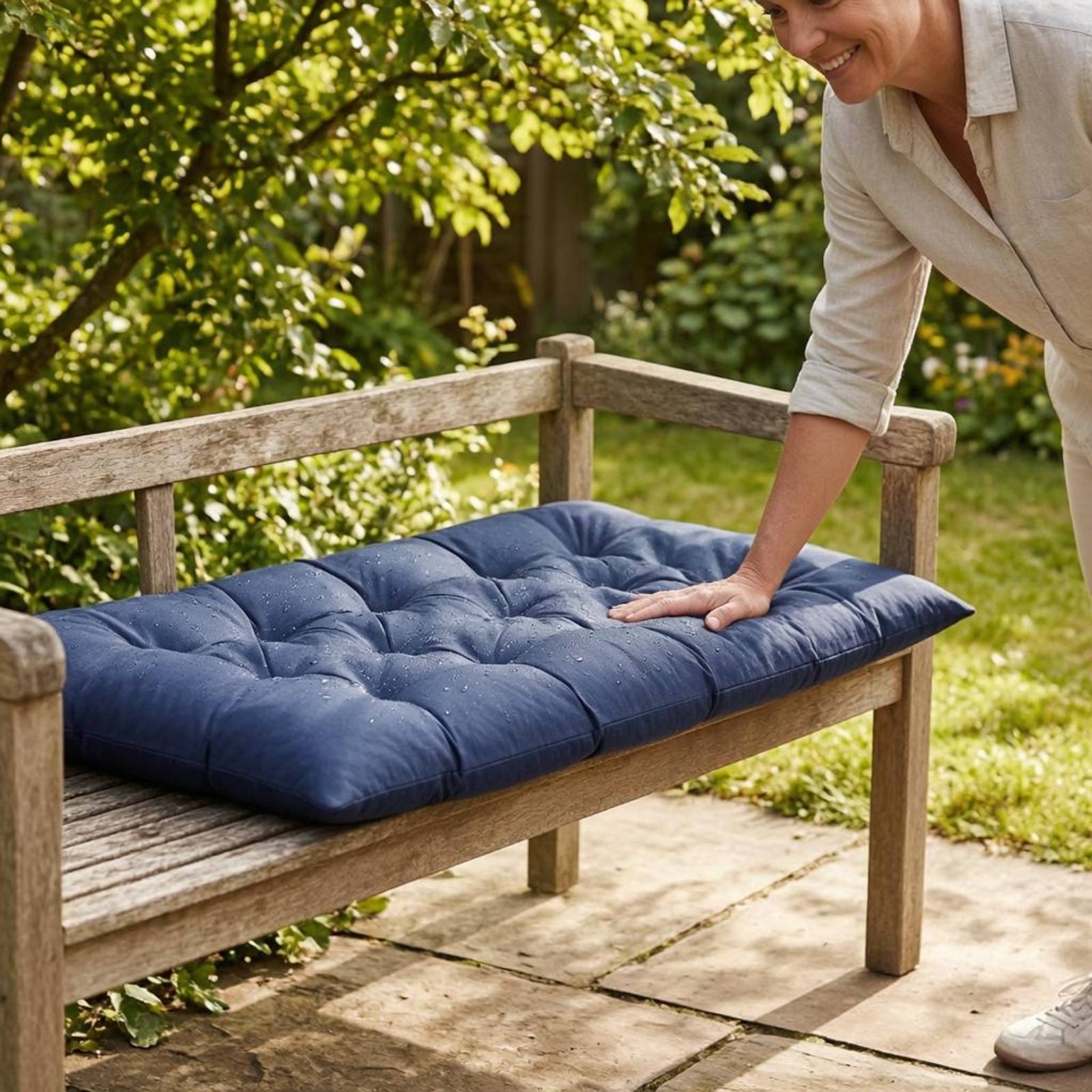 Waterproof Bench Cushion Sunpr - Outdoor Furniture Bench ulasan dan harga