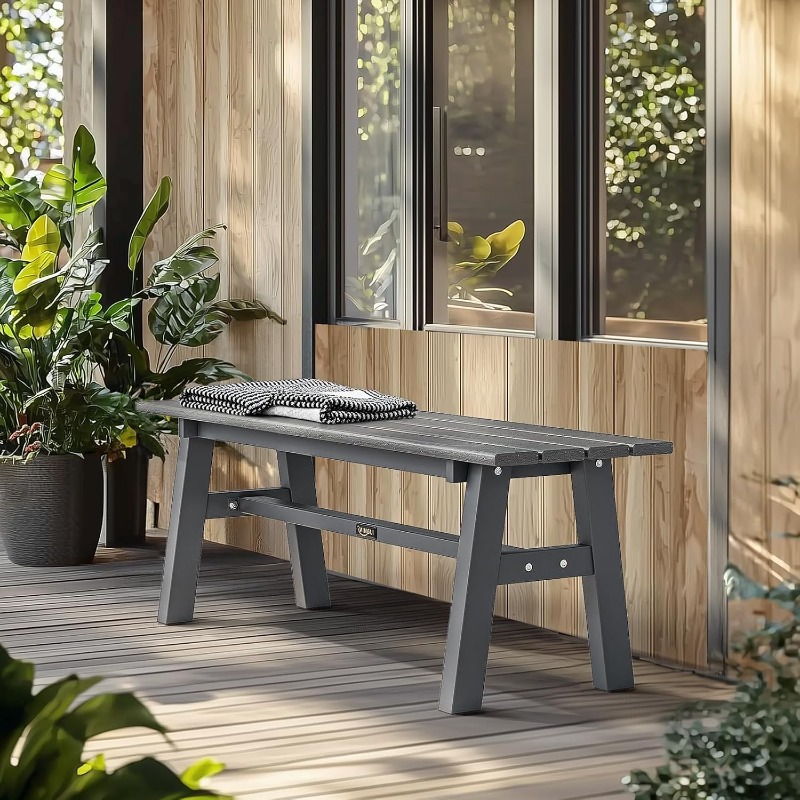 47 Inch Outdoor Bench Garden P - Outdoor Furniture Bench ulasan dan harga