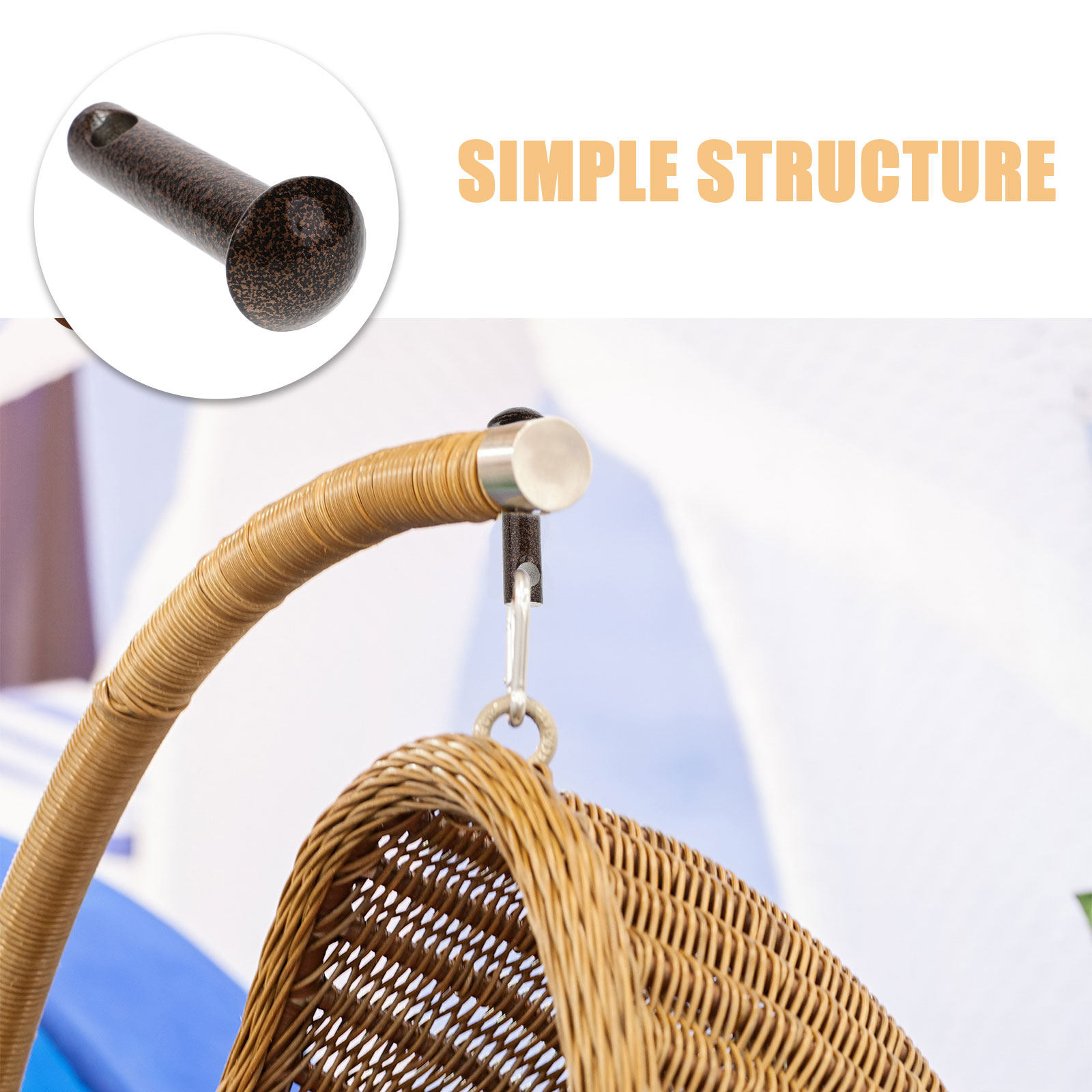 2Pcs Hammock Chair Hanging Cle - Outdoor Furniture Heavy ulasan dan harga