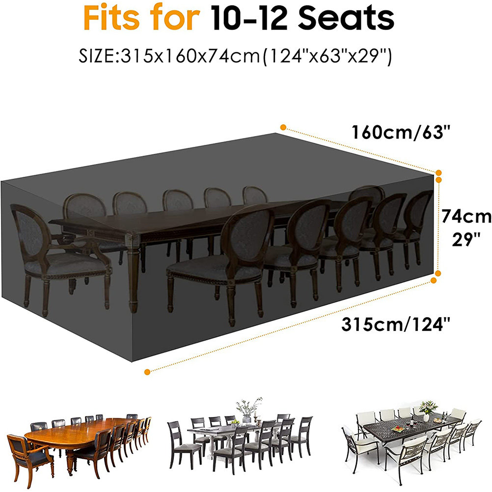 Waterproof Garden Table Cover  - Outdoor Furniture Heavy ulasan dan harga