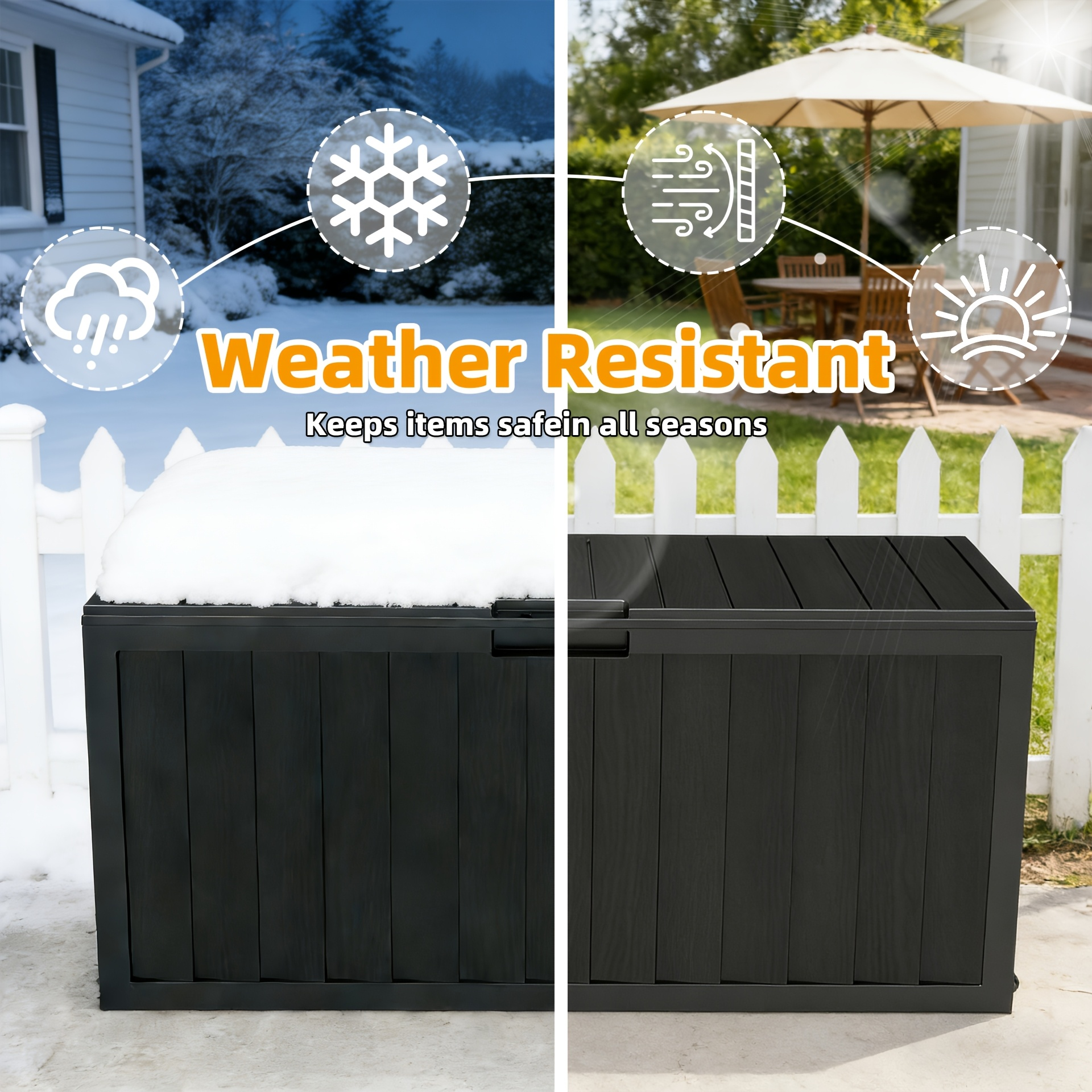 35 Gallon Large Outdoor Resin  - Outdoor Furniture Heavy ulasan dan harga