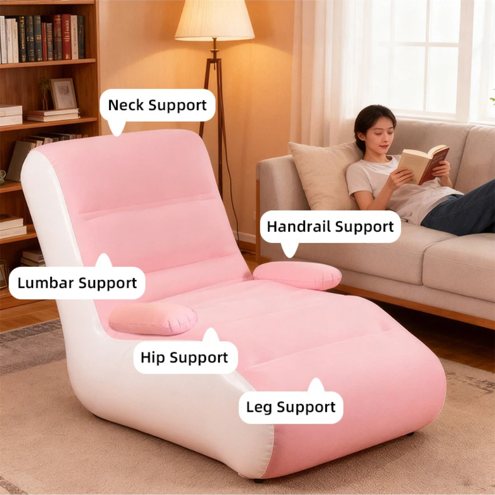 Inflatable Lounger Sofa with S - Outdoor Furniture With Storage For Cushions ulasan dan harga