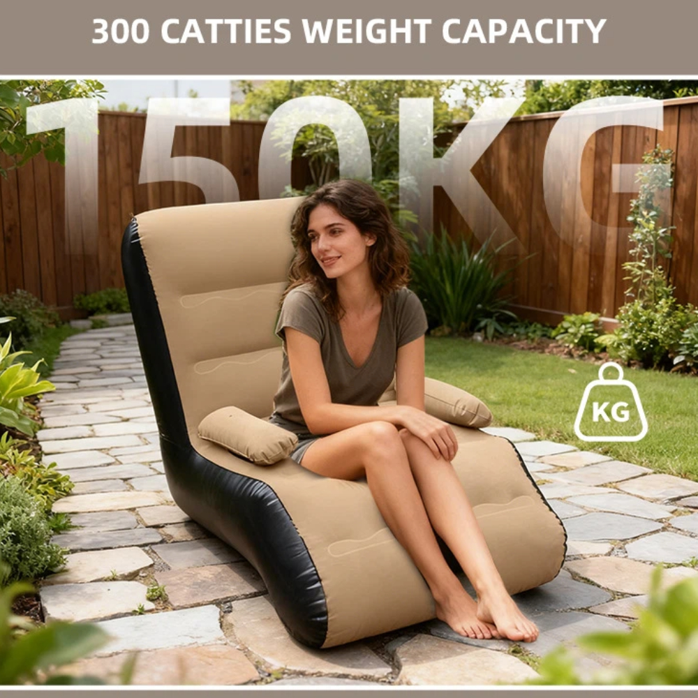 Inflatable Lounger Sofa with S - Outdoor Furniture With Storage For Cushions ulasan dan harga