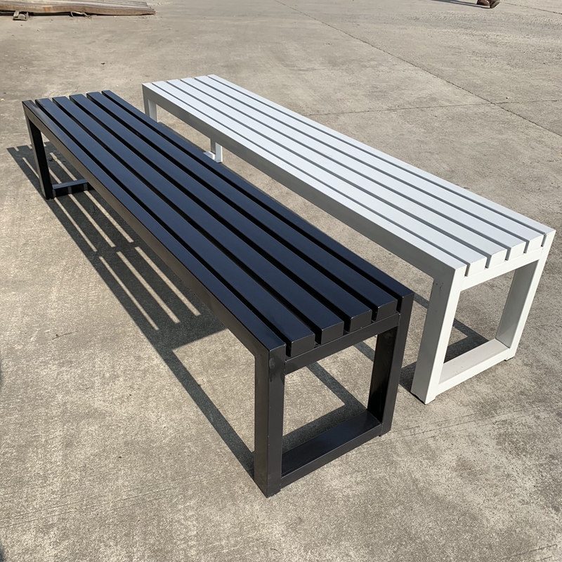 Internet celebrity White bench - Outdoor Furniture Bench ulasan dan harga