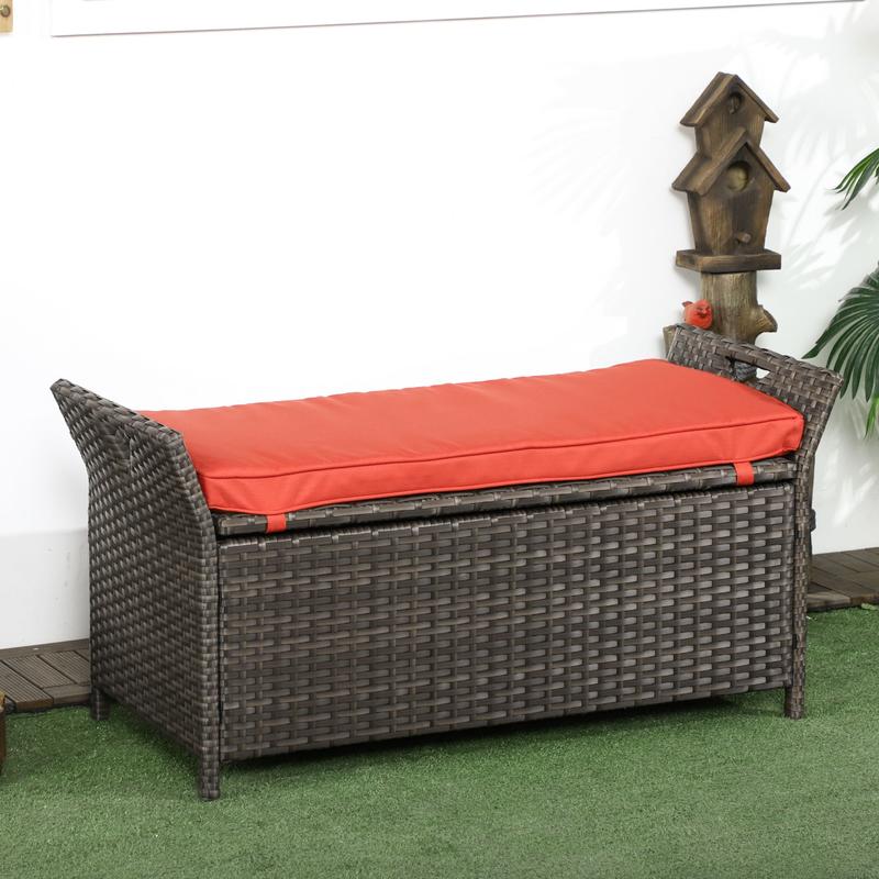 29 Gallon Patio Wicker Storage - Outdoor Furniture With Storage For Cushions ulasan dan harga