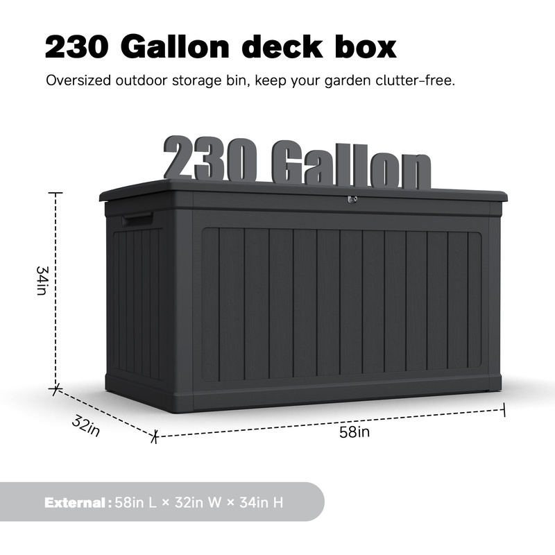 XXL Outdoor Storage Box for Pa - Outdoor Furniture With Storage For Cushions ulasan dan harga