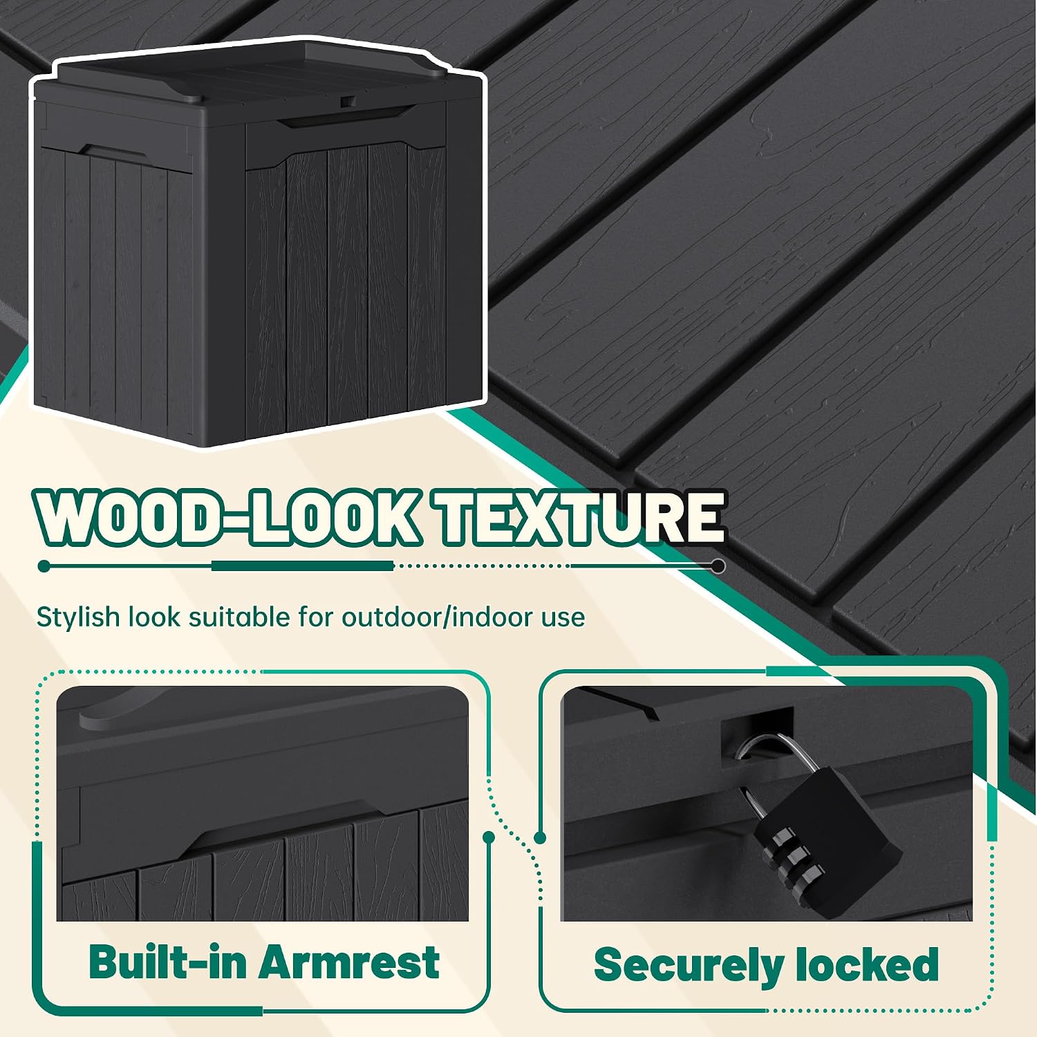 Devoko 30 Gallon Resin Deck Bo - Outdoor Furniture With Storage For Cushions ulasan dan harga