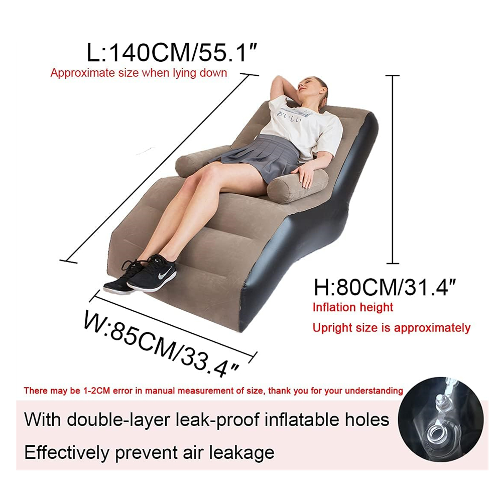 Folding Lazy Sofa,Inflatable L - Outdoor Furniture Small ulasan dan harga