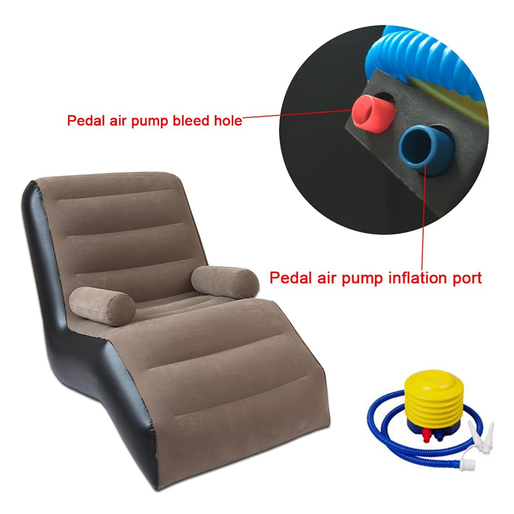 Folding Lazy Sofa,Inflatable L - Outdoor Furniture Small ulasan dan harga