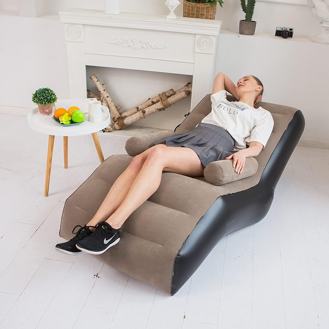 Folding Lazy Sofa,Inflatable L - Outdoor Furniture Small ulasan dan harga