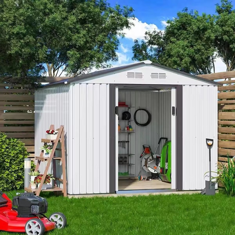 Outdoor Metal Garden Shed Wate - Outdoor Furniture Metal ulasan dan harga