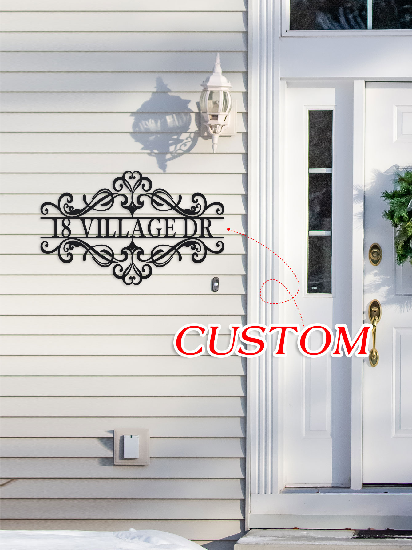 Personalized Metal Name Sign - - Outdoor Furniture Metal ulasan dan harga