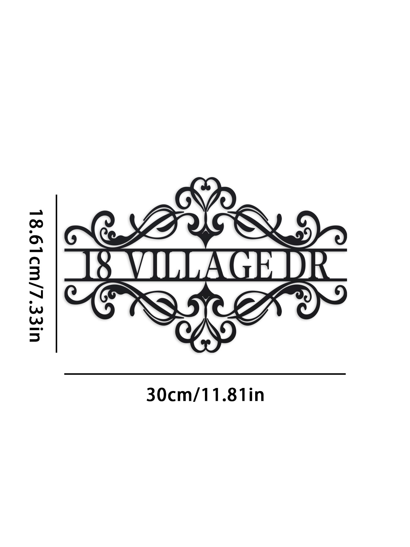 Personalized Metal Name Sign - - Outdoor Furniture Metal ulasan dan harga