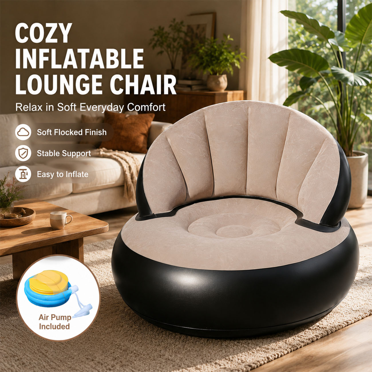 Inflatable Chair for Adults, F - Outdoor Furniture Small ulasan dan harga