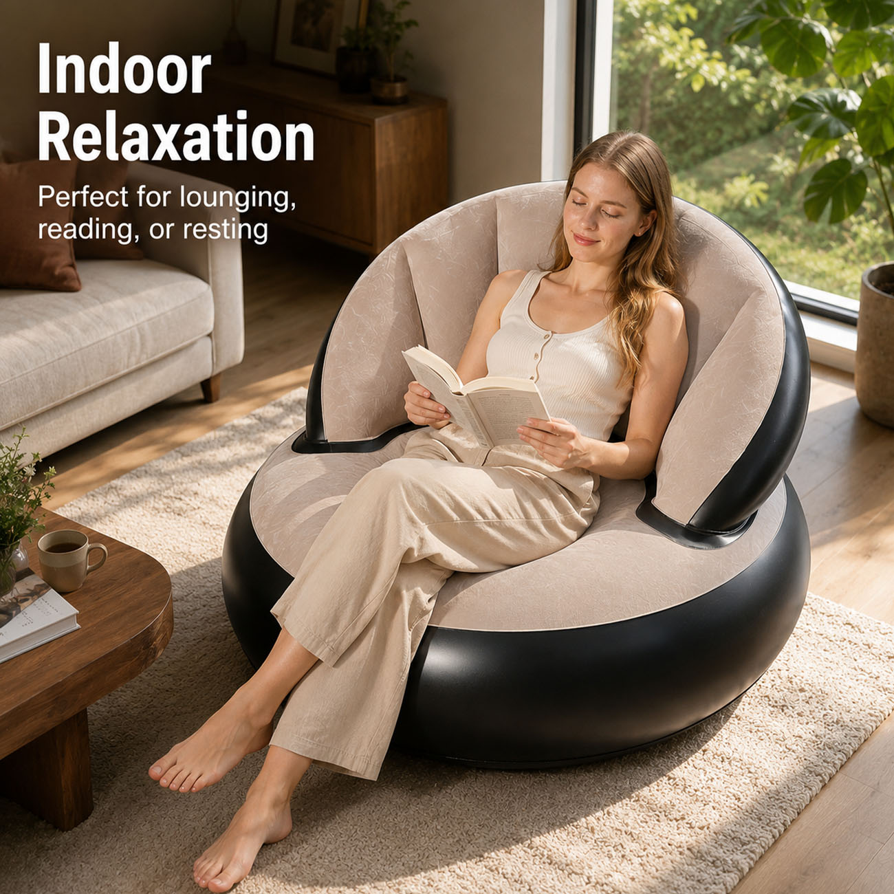 Inflatable Chair for Adults, F - Outdoor Furniture Small ulasan dan harga